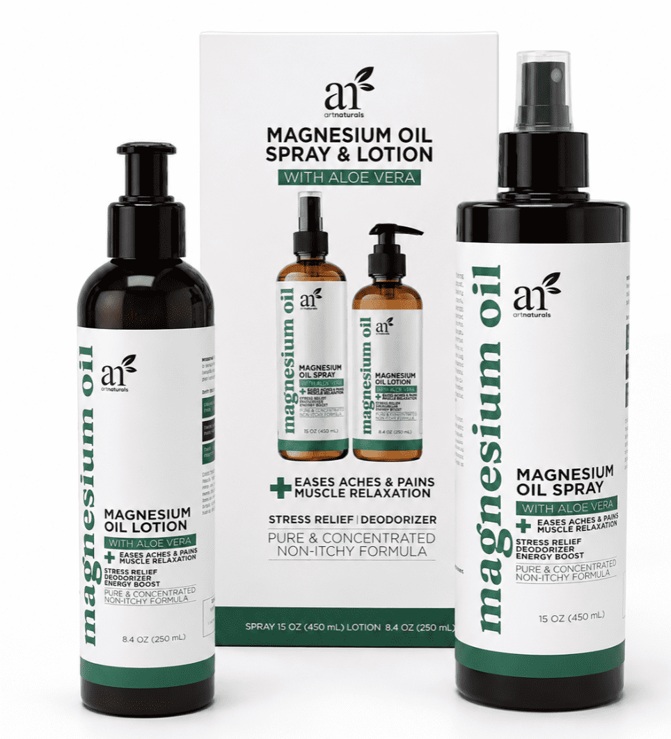 Pack Nocturno de Magnesio | Magnesium Oil Spray + Body Lotion — Set Nocturno de Magnesio